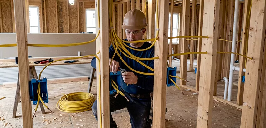 New Construction Wiring In Stoneham