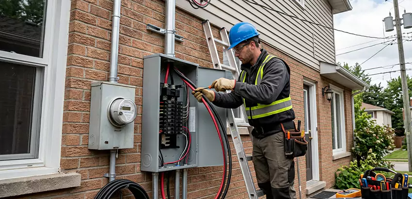 Outdoor Subpanel Installation in Stoneham